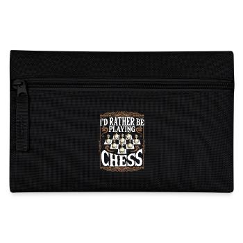 Chess Club ID Prefer to play chess - Pencil Case - black - Front