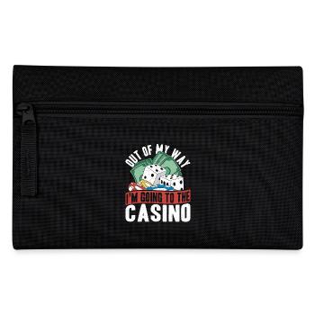 Out of My Way Go to Casino Gambler Gift - Pencil Case - black - Front