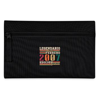 Februar 2007 Retro Vintage Geburtstagsgeschenk - Federtasche - Schwarz - Vorne