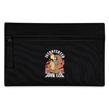 Bookworm Literary Reader Introverted Book Club - Pencil Case - black - Front