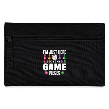 Les amateurs de jeux jouent à des jeux de société Humour Blagues - Trousse - noir - Devant