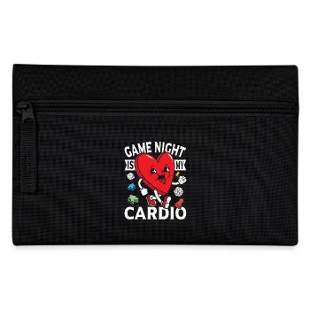 Game Night Is My Cardio Board Game Humor Jokes - Pencil Case - black - Front