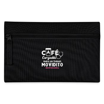 Café chargé pour un quart de travail occupé en soins infirmiers - Trousse - noir - Devant