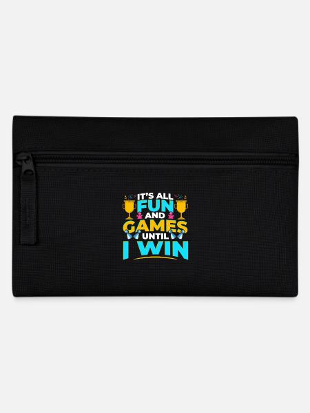 Brettspiele Win Game Night Winning - Federtasche - Schwarz
