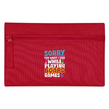 Playing Board Games Board Game - Pencil Case - red - Front