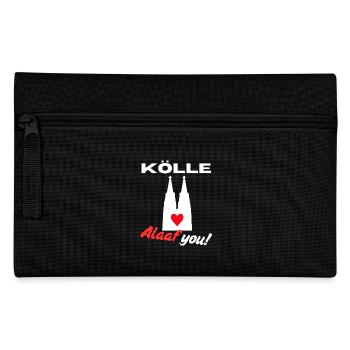 Karneval Köln Kölle Alaaf Kölner Dom Rosenmontag - Federtasche - Schwarz - Vorne