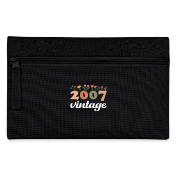 18 Years Vintage 2007 Birthday Girl - Pencil Case - black - Front