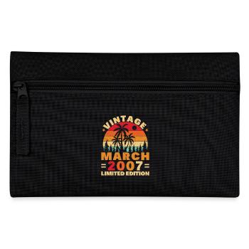 Original März 2007 Vintage Geburtstagsgeschenk - Federtasche - Schwarz - Vorne