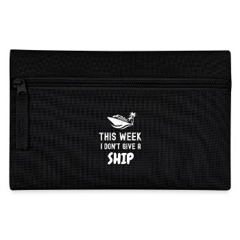 Kreuzfahrt Kreuzfahrtschiff Dampfer Meer Urlaub - Federtasche - Schwarz - Vorne