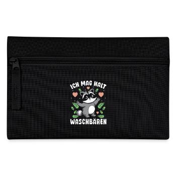 Urban robber I just like raccoons - Pencil Case - black - Front