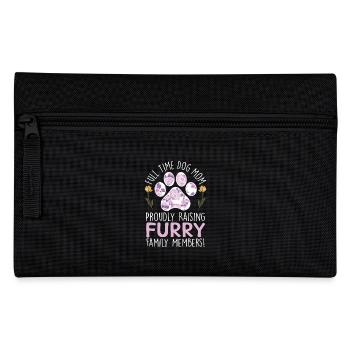 Pelzige Hunde Vollzeit-Hunde mama - Federtasche - Schwarz - Vorne