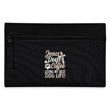 Mein bestes Hunde leben! Jesus Hunde Mama - Federtasche - Schwarz - Vorne