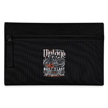 1975 Vintage Born moto Cadeau d’anniversaire - Trousse - noir - Devant