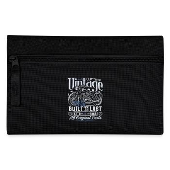 1966 Vintage Born Motorcycle Birthday Gift - Pencil Case - black - Front