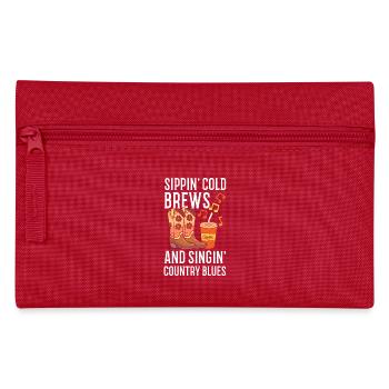 Infusions froides Country Blues Café glacé Musique country - Trousse - rouge - Devant