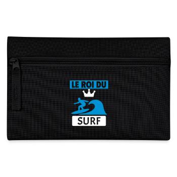 Le roi du surf idée cadeau Surfeur Humour Noël - Trousse - noir - Devant