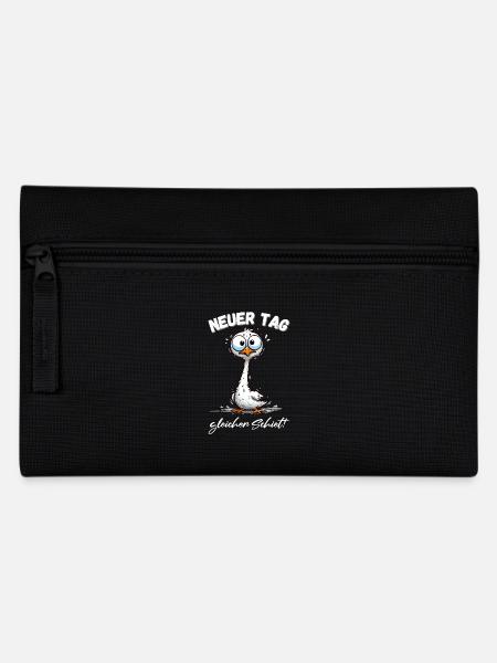 Hamburg Schiet Hamburger Nordsee Möwe Lustig - Federtasche - Schwarz
