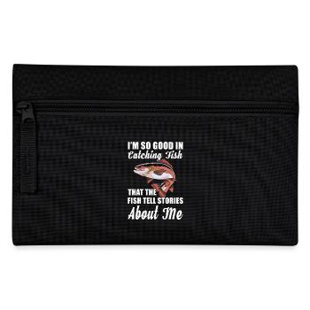 Fishing I'm so good at catching fish - Pencil Case - black - Front