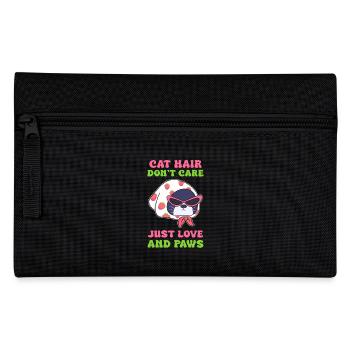 Damenliebe Pfote Für Cat Mom Pet Lover - Federtasche - Schwarz - Vorne