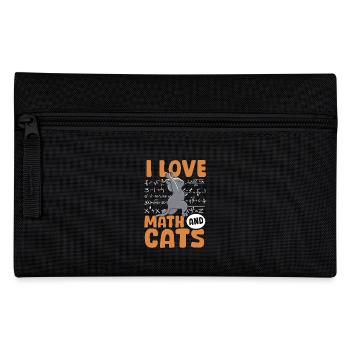 Math Cats Cat Lover Teacher Students - Pencil Case - black - Front