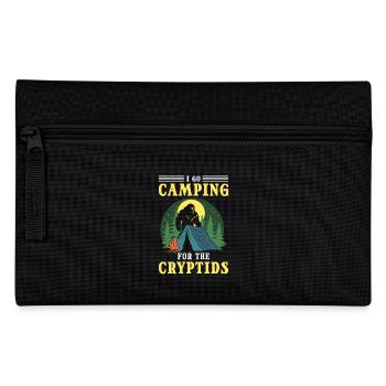 Outdoor Camping I'm Going Camping for the Cryptids - Pencil Case - black - Front