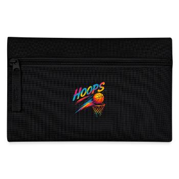 Hoops Basketball Sport Geschenkidee BBall - Federtasche - Schwarz - Vorne