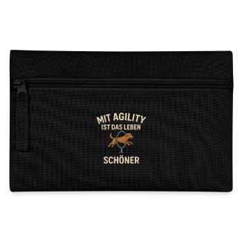 Hundesport Agility Parcours Training Hund - Federtasche - Schwarz - Vorne
