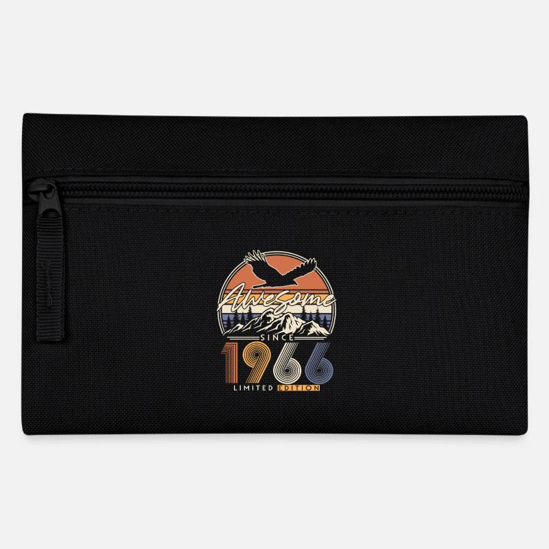 Jahrgang 1966 Vintage Retro Geburtstag Geschenk - Federtasche - Schwarz