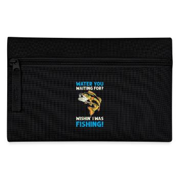Fishing Fishing Fish Bait Fisherman - Pencil Case - black - Front