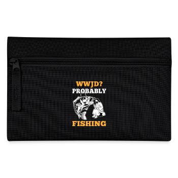 Fishing Fish Fishing Like Jesus Fishing - Pencil Case - black - Front