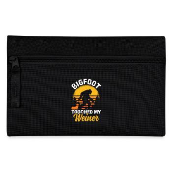 Bigfoot Got My Weiner Bigfoot Sasquatch - Pencil Case - black - Front