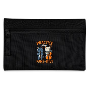 Woodwind Instruments Soprano Animals Bass Clarinet - Pencil Case - black - Front