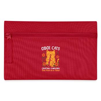 Hautbois Instrument à vent Musique Hautbois Chat - Trousse - rouge - Devant