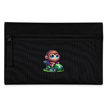 Süßer Bigfoot Sasquatch Rasenmäher Gartenbau Chibi - Federtasche - Schwarz - Vorne