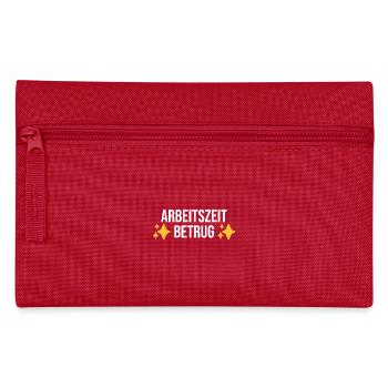 Fraude au temps de travail - Mèmes Allemands - Trousse - rouge - Devant
