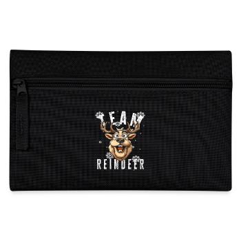 Christmas Motif Reindeer Xmas Team Reindeer - Pencil Case - black - Front