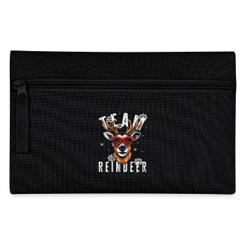 Christmas Motif Reindeer Xmas Team Reindeer - Pencil Case - black - Front