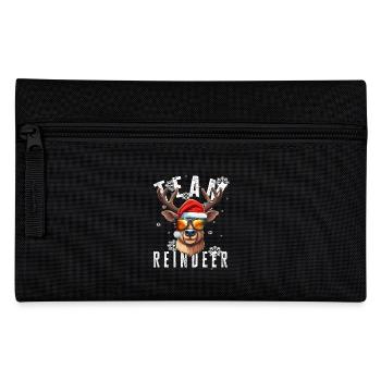 Christmas Motif Reindeer Xmas Team Reindeer - Pencil Case - black - Front