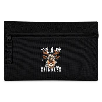 Christmas Motif Reindeer Xmas Team Reindeer - Pencil Case - black - Front