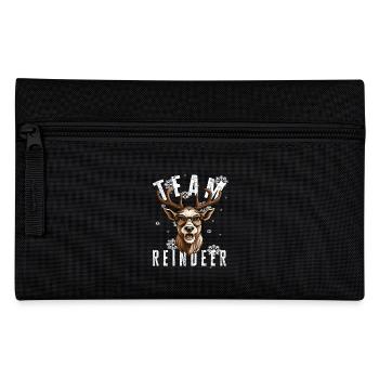 Christmas Motif Reindeer Xmas Team Reindeer - Pencil Case - black - Front