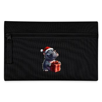 Hippos Christmas - Pencil Case - black - Front