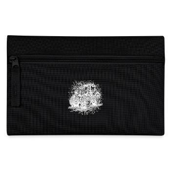 Traktor Splash Design mit Feld Schlepper - Federtasche - Schwarz - Vorne