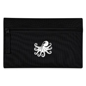 Large Octopus with Eight Arms - Pencil Case - black - Front