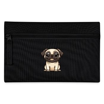 Pug Hund Niedlich - Federtasche - Schwarz - Vorne