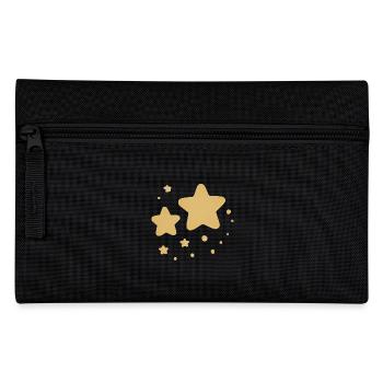 Design ludique d’étoiles jaunes - Trousse - noir - Devant