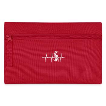 Heartbeat for fierce parrots - Pencil Case - red - Front