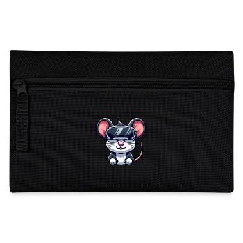 Maus Ratte VR Gamer Gaming Science Fiction - Federtasche - Schwarz - Vorne