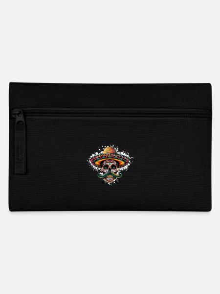 Crâne Mexicain Sombrero - Trousse - noir