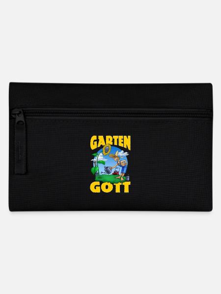 Garten Gott Sonnenblume no problem RAHMENLOS - Federtasche - Schwarz