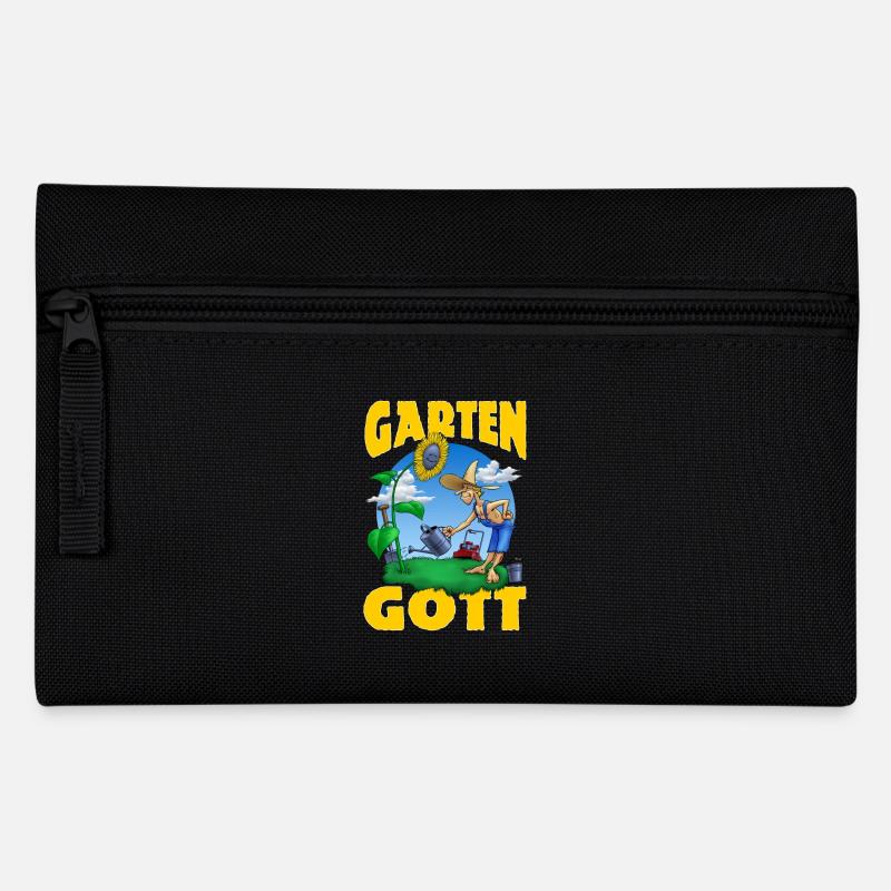 Garten Gott Sonnenblume no problem RAHMENLOS - Federtasche - Schwarz